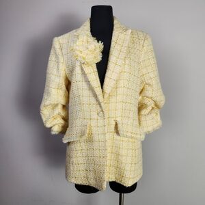 NWT CINQ À SEPT Priscilla tweed blazer